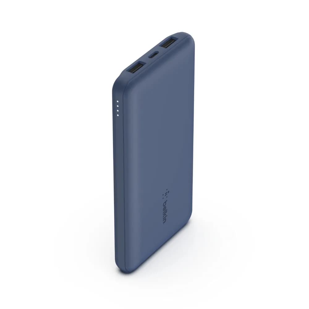 BELKIN 10K POWER BANK USB-C 15W - DUAL USB-A 15CM USB-A TO C BLUE
