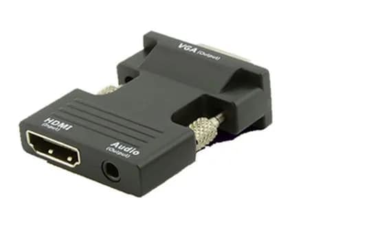 MicroConnect HDMI Female - VGA Male -adapteri, Musta