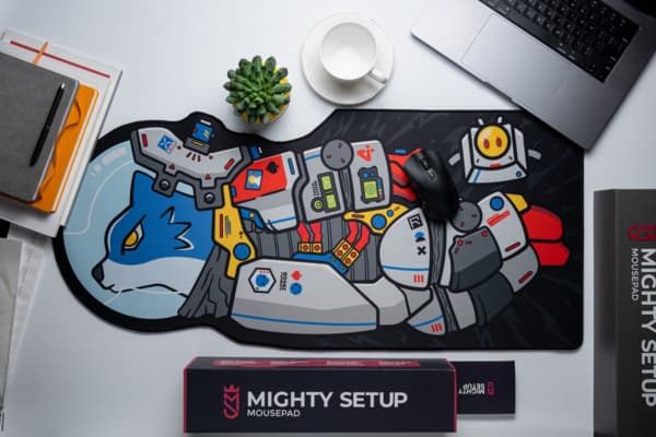 Mighty Setup Voidwalker -pelihiirimatto, 900x400 mm, Light – MIGHTY SETUP