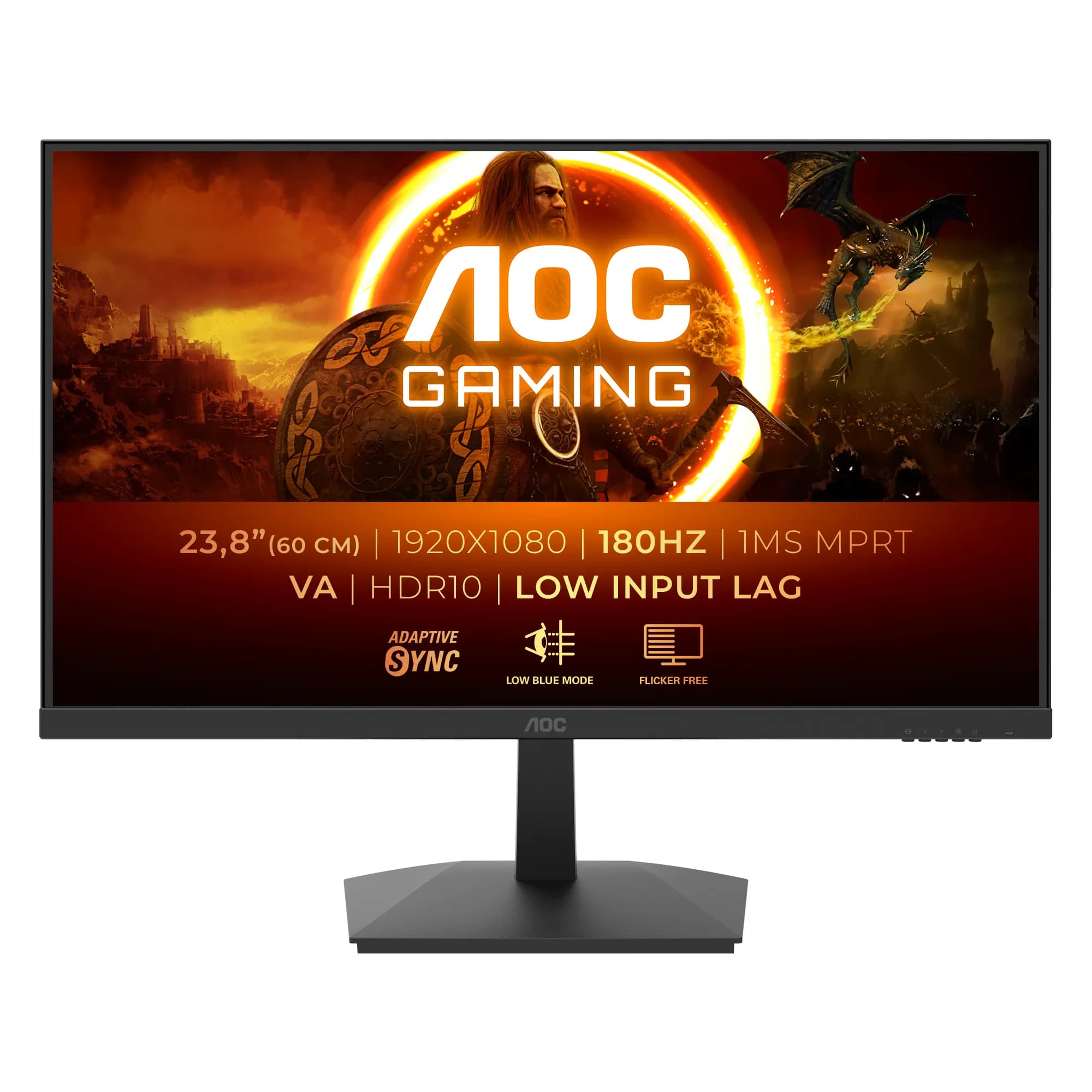 AOC 24G15N2 23.8" Full HD, VA -pelinäyttö – AOC