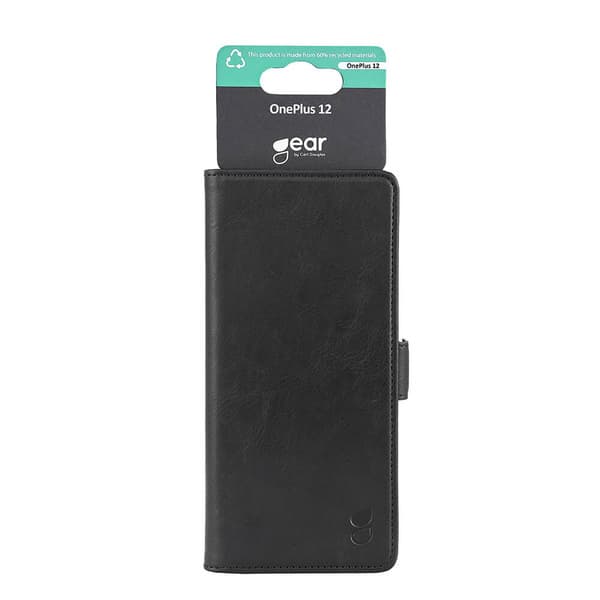 GEAR Wallet, OnePlus 12 -lompakkokotelo, Musta – Gear