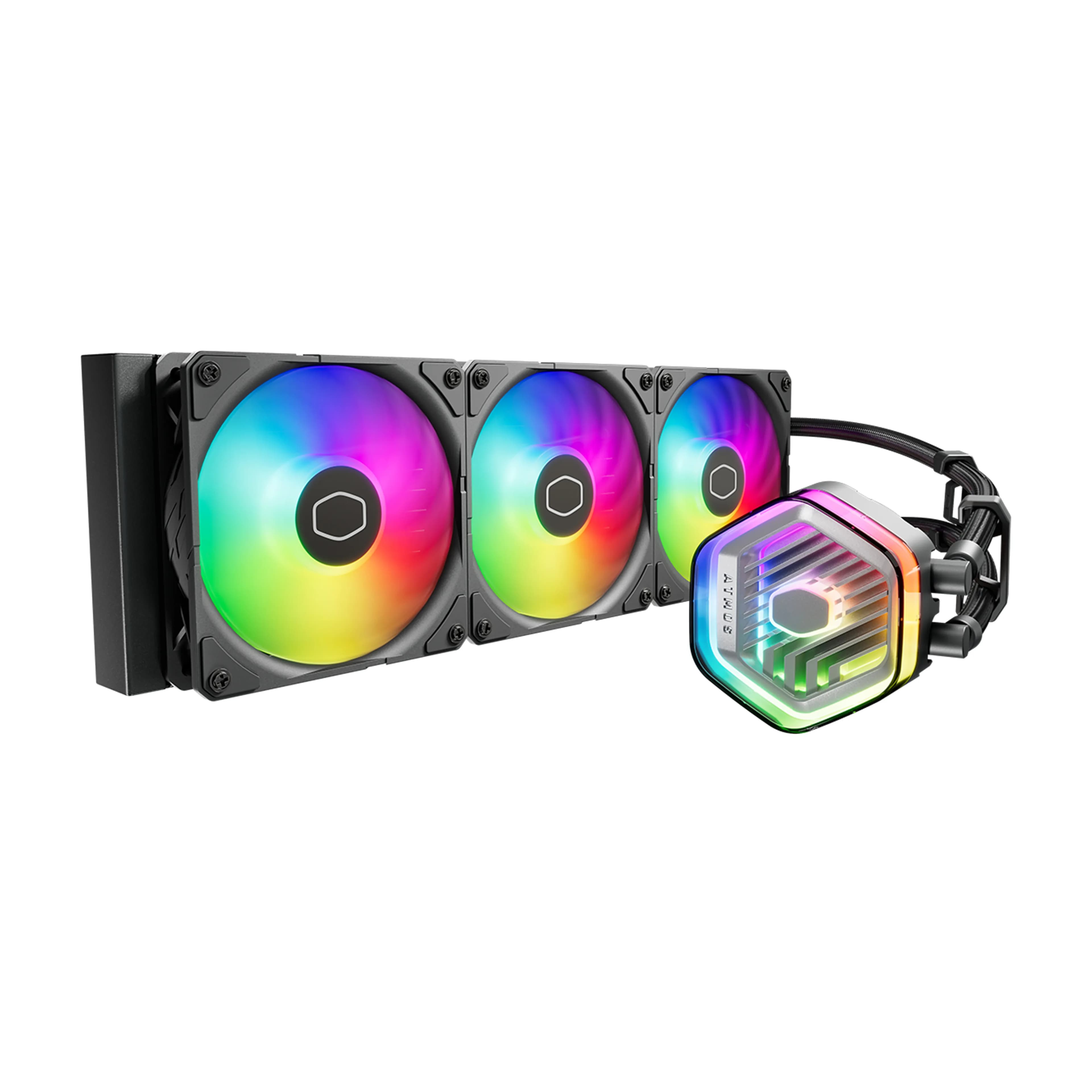 Cooler Master MasterLiquid 360 Atmos 360mm ARGB -nestejäähdytin, musta – Cooler Master