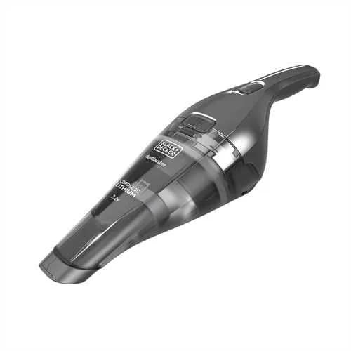 BLACK+DECKER Dustbuster Lithium NVC220WC 0.385L 7.2V 2Ah pussiton -käsikäyttöinen imuri, kromi, titaani, läpinäkyvä