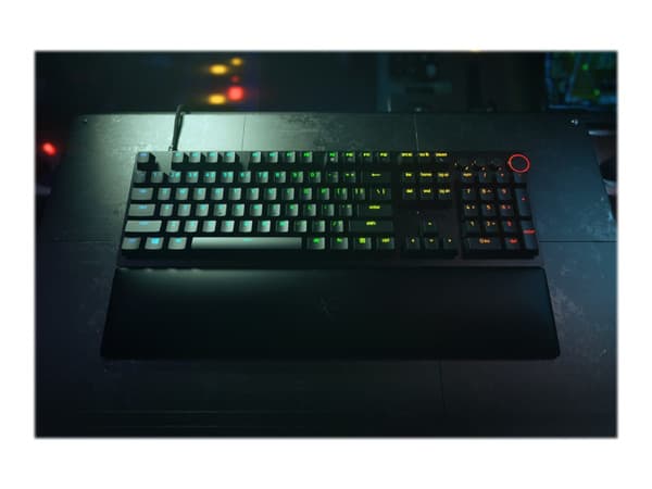Razer Huntsman V2 Optical -ergonominen pelinäppäimistö, Razer Clicky Optical, musta – Razer