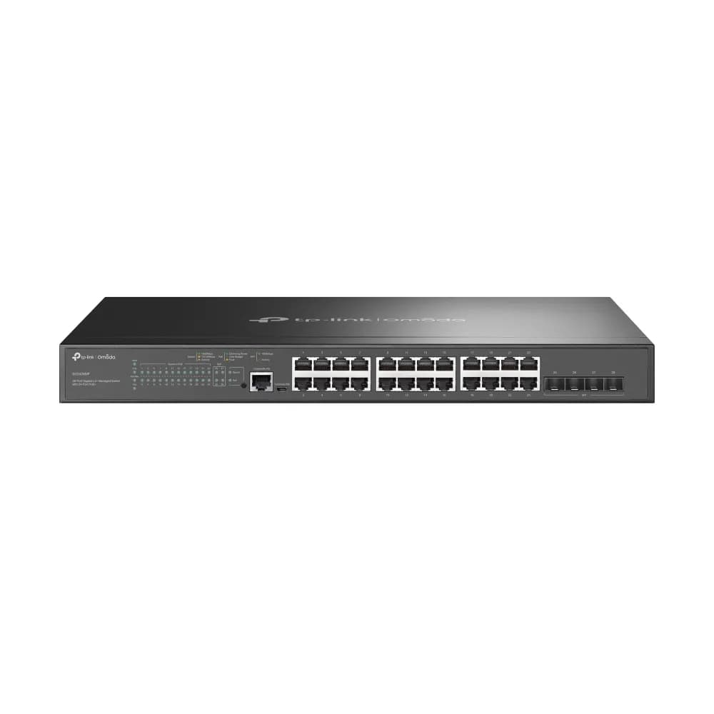 TP-LINK Omada JetStream SG3428MP - Hallittava kytkin, Musta