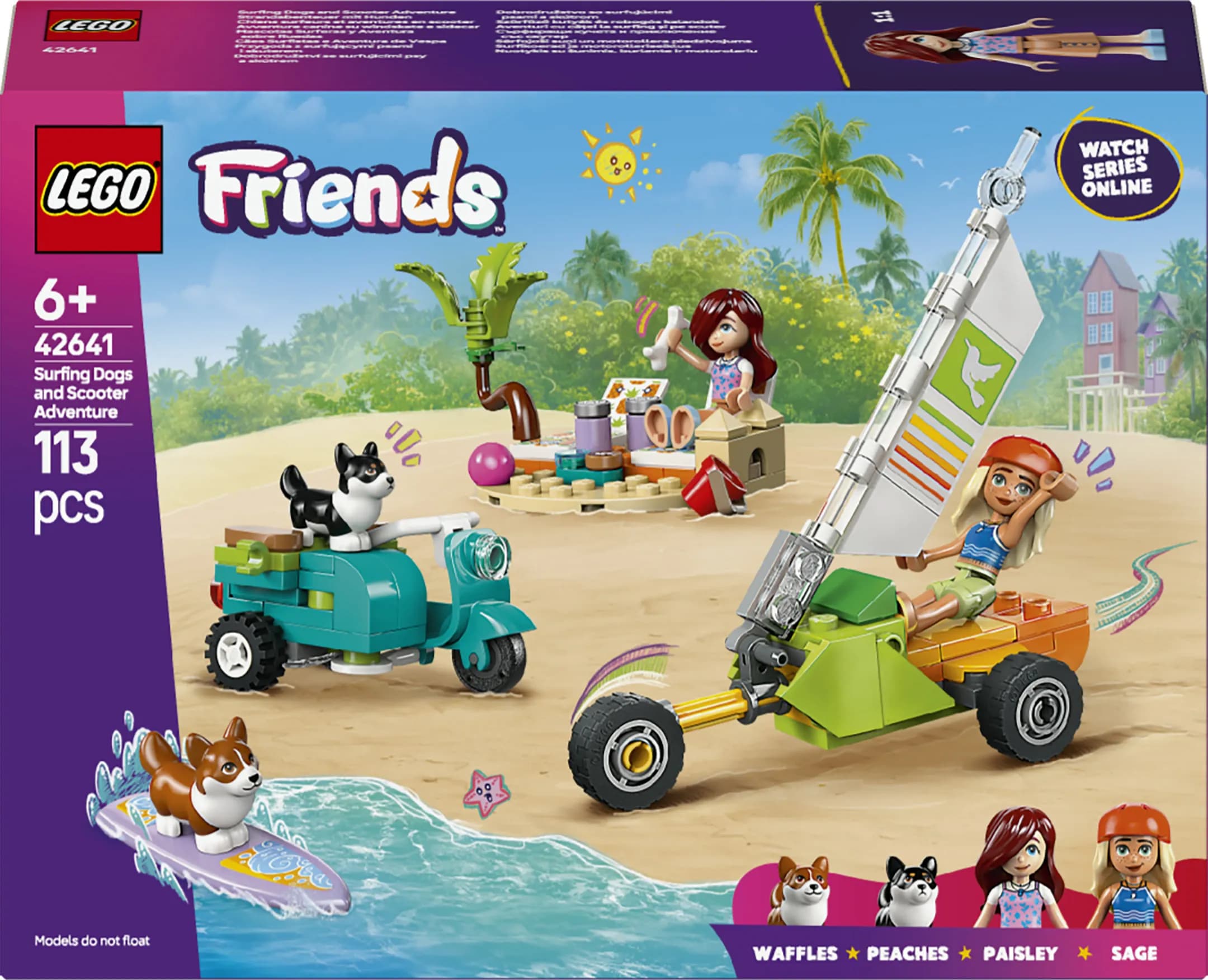 LEGO Friends Surffikoirat ja skootteriseikkailu 42641 – LEGO