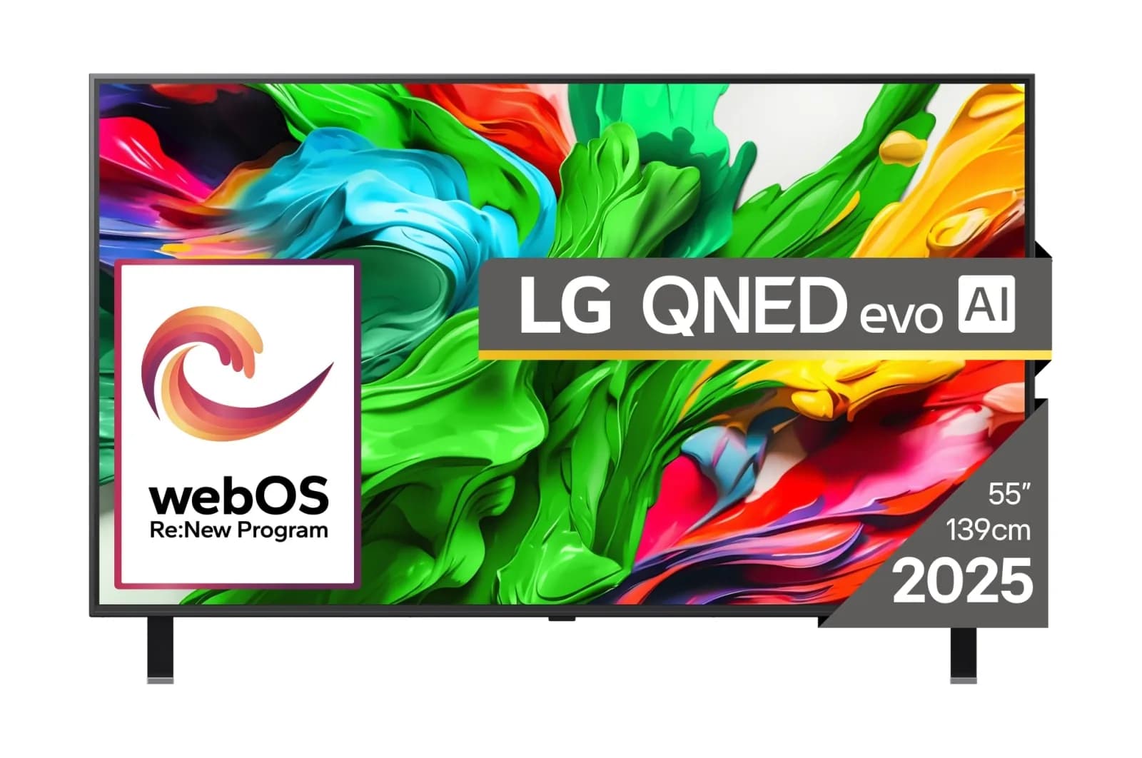 LG QNED85A3C 55" 4K QNED evo Mini LED webOS 25 TV, 120 Hz, Dolby Vision – LG