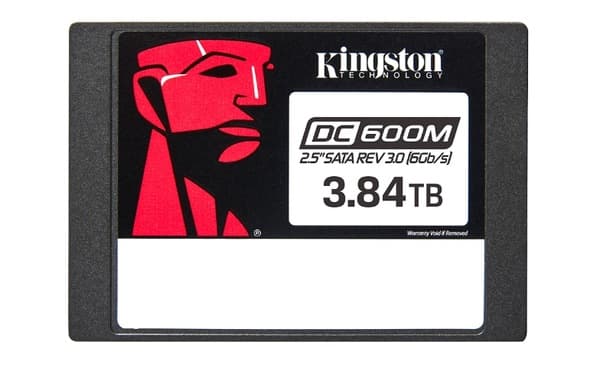 Kingston DC600M 3840 Gt 2,5" SATA -SSD-levy, musta – QNAP SYSTEMS