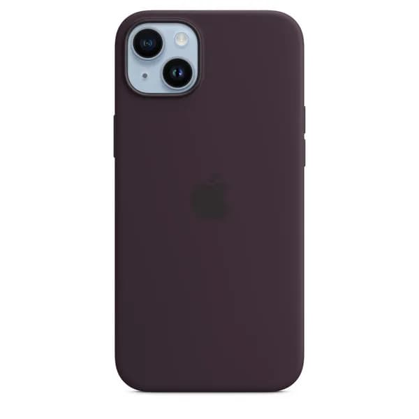 Apple iPhone 14 Plus, MagSafe -silikonikuori, Mustaherukka – Apple