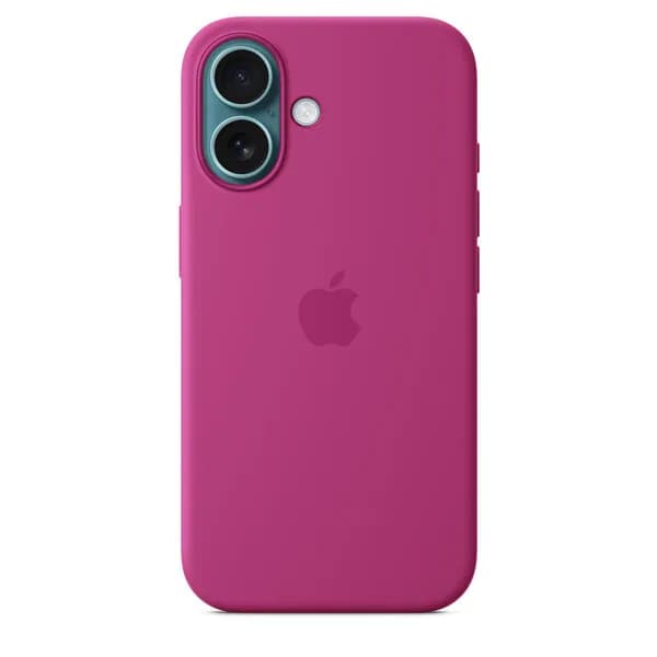 Apple iPhone 16, MagSafe -silikonikuori, Fuksia – Apple