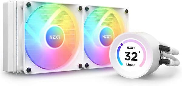 NZXT Kraken Elite 240mm RGB -nestejäähdytin, valkoinen