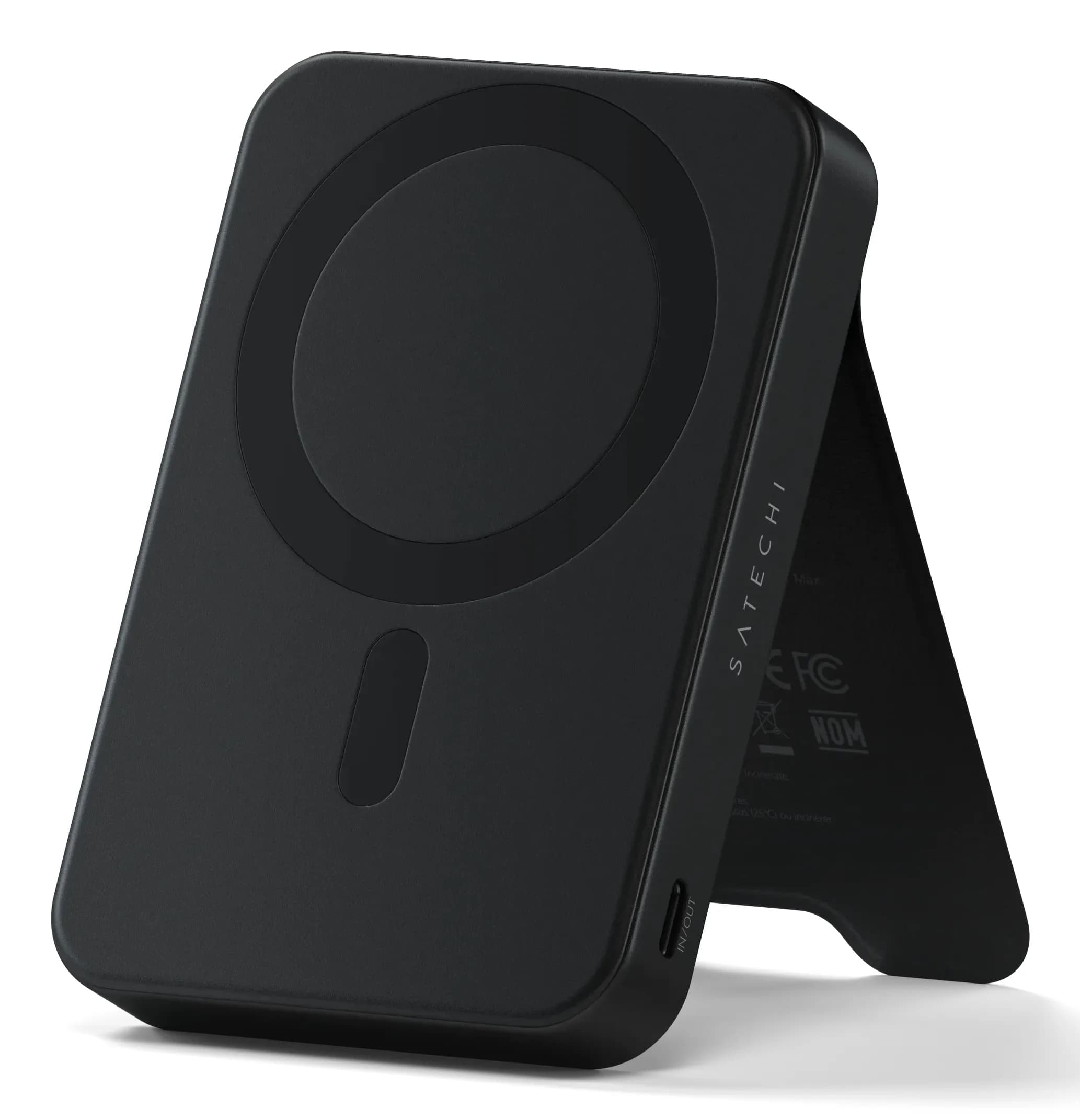 Satechi Qi2 10K magneettinen Power Bank jalustalla - musta – Satechi