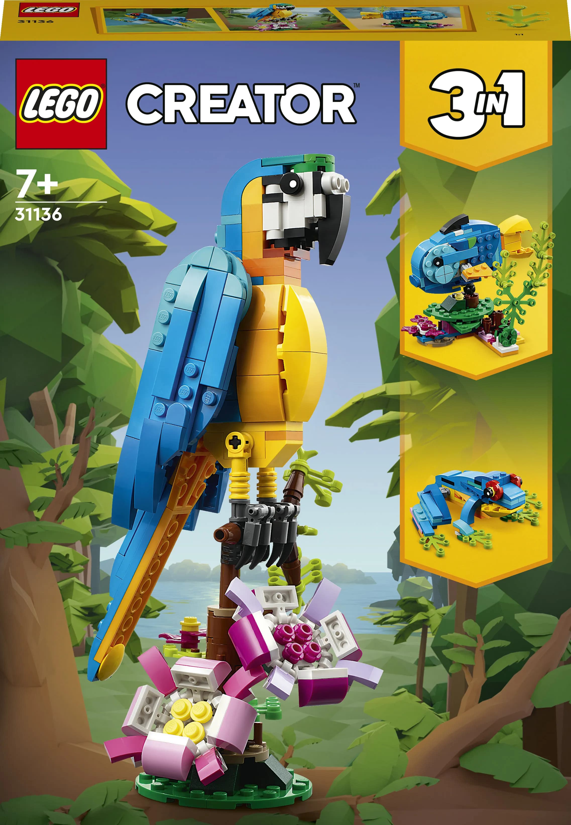 LEGO Creator 3in1 Eksoottinen papukaija 31136 – LEGO