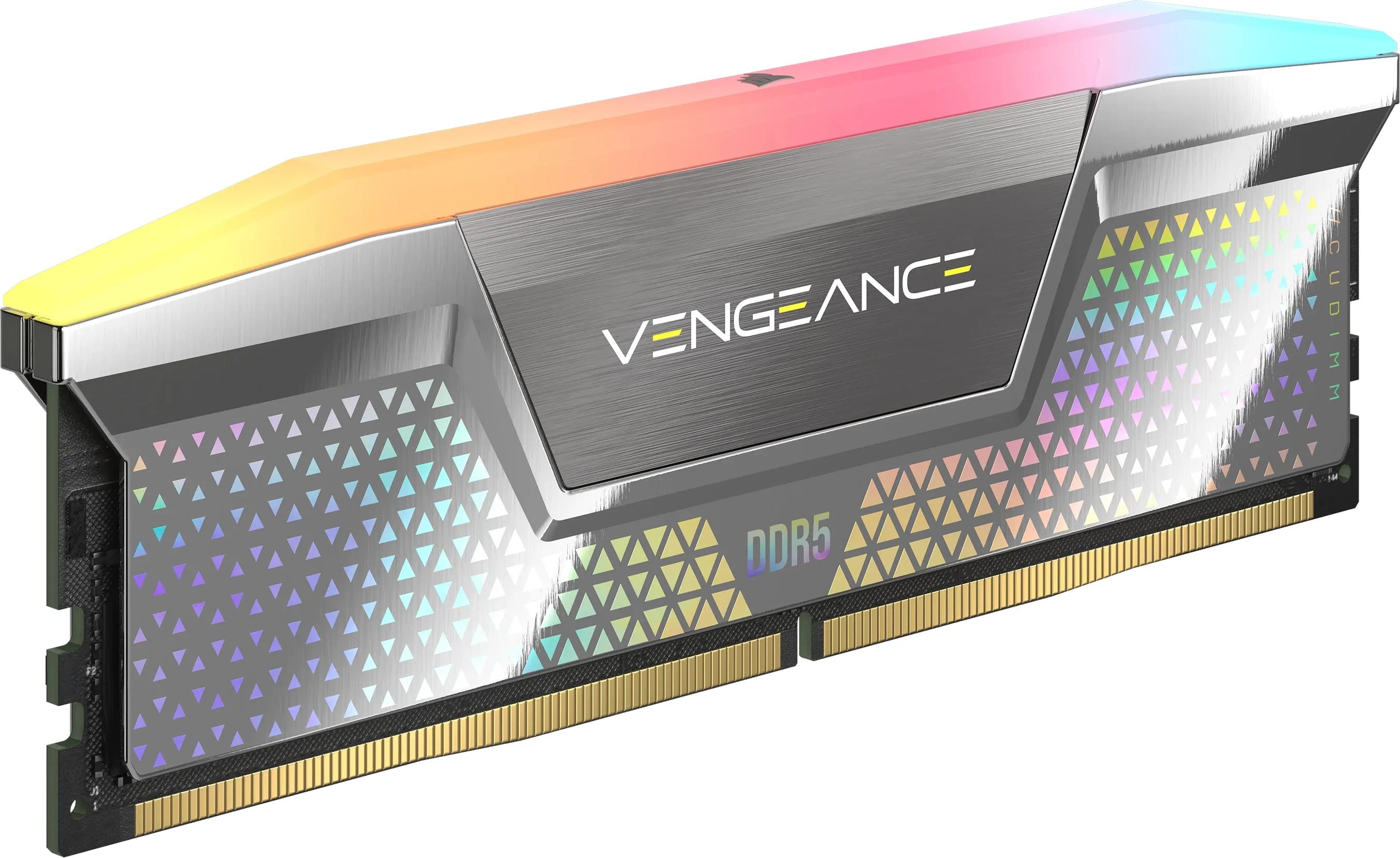 Corsair Vengeance RGB 48 Gt (2 x 24 Gt) DDR5 8400 MHz, CL40 -muisti, hopea (XMP)
