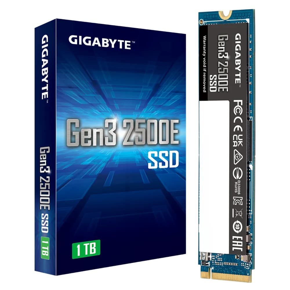 GIGABYTE Gen3 2500E 1 Tt M.2 PCIe 3.0 NVMe -SSD-levy