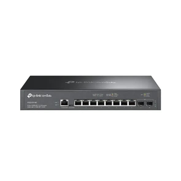TP-LINK Omada SG3210X-M2 - 8-porttinen hallittava Layer 2+ -kytkin, Musta