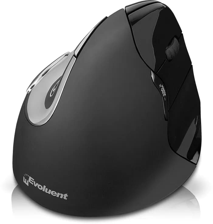 Evoluent Vertical Mouse 4 Right Mac (VM4RM) -langaton ergonominen hiiri, musta