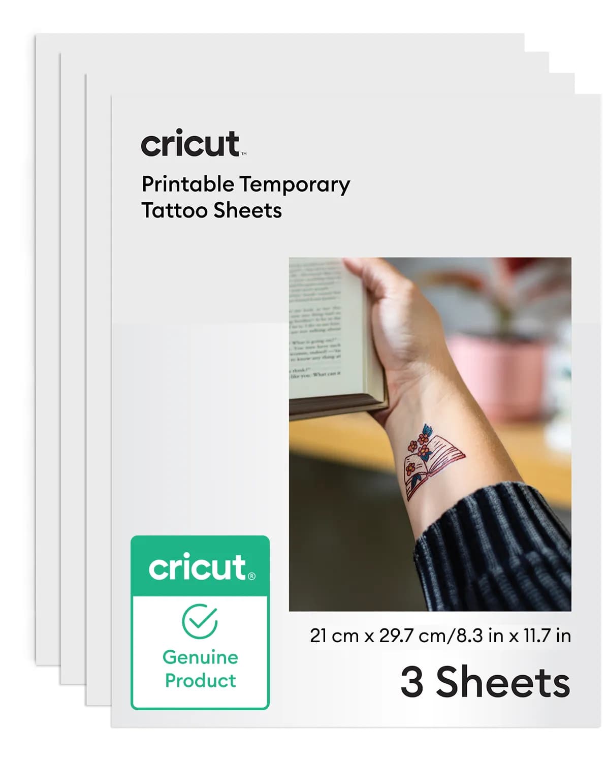 Cricut Printable Tattoo  Paper A4 (3) Transparent