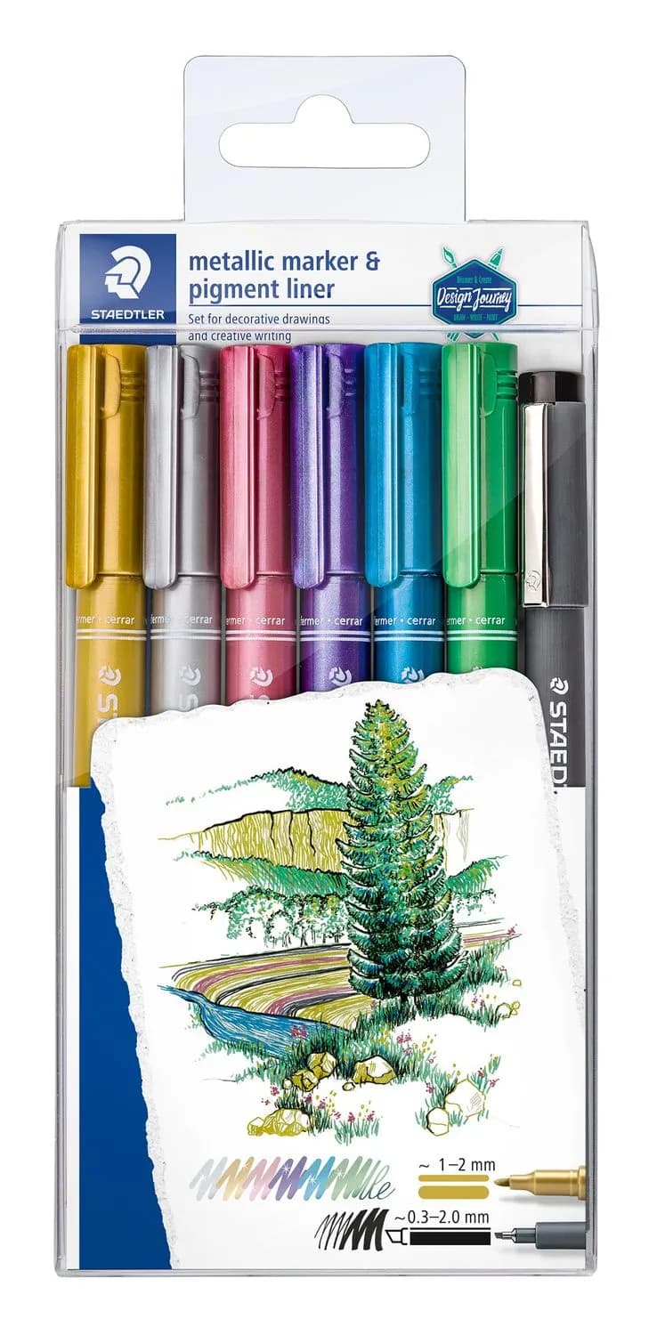 STAEDTLER Metallic marker, 6 pcs. – STAEDTLER