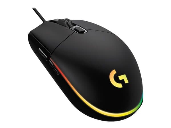 Logitech G102 LIGHTSYNC -langallinen pelihiiri, musta