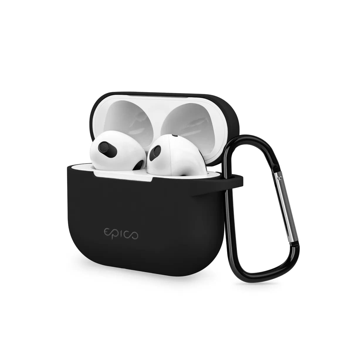 Epico Outdoor Cover, AirPods (3rd Gen) -suojakuori, Musta