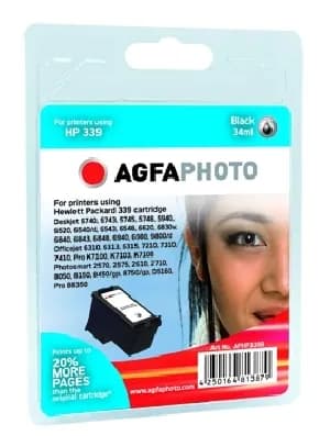 AGFAPHOTO APHP339B-mustekasetti, 34 ml, musta
