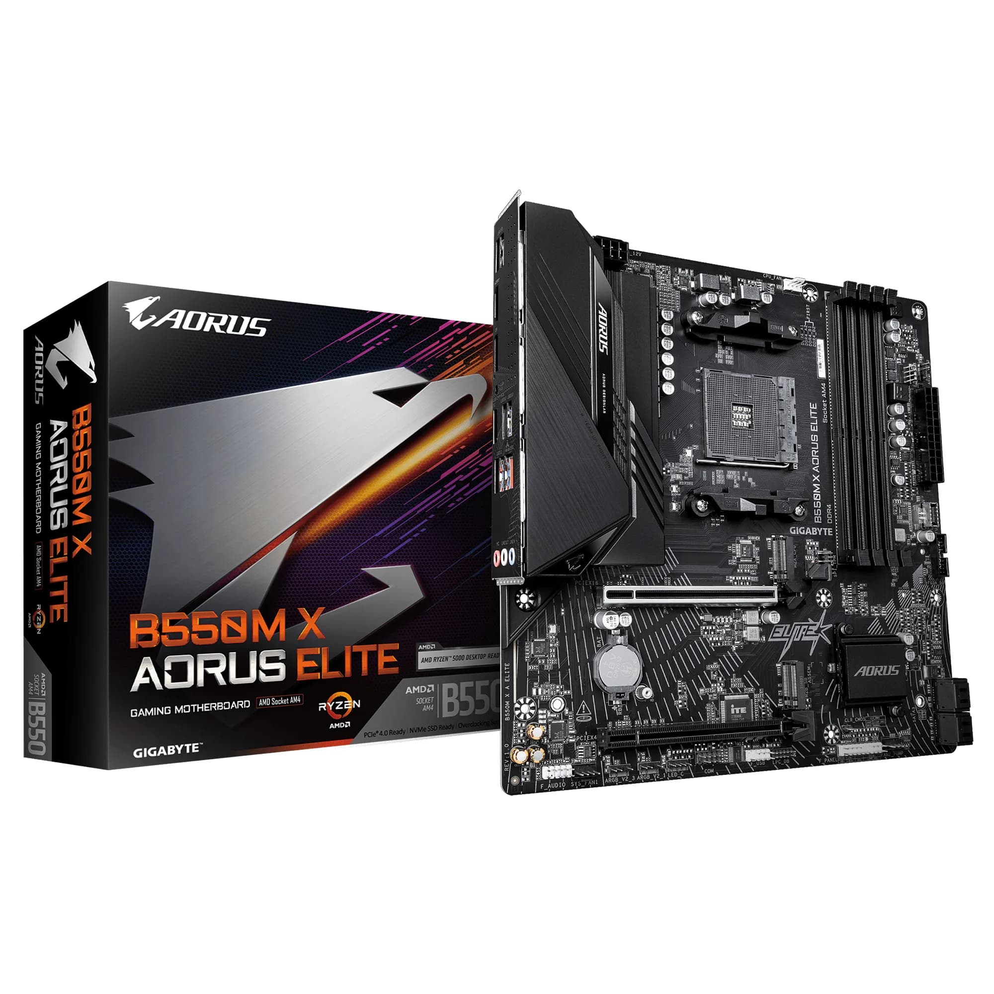 Gigabyte B550M X A ELITE AM4 mATX -emolevy