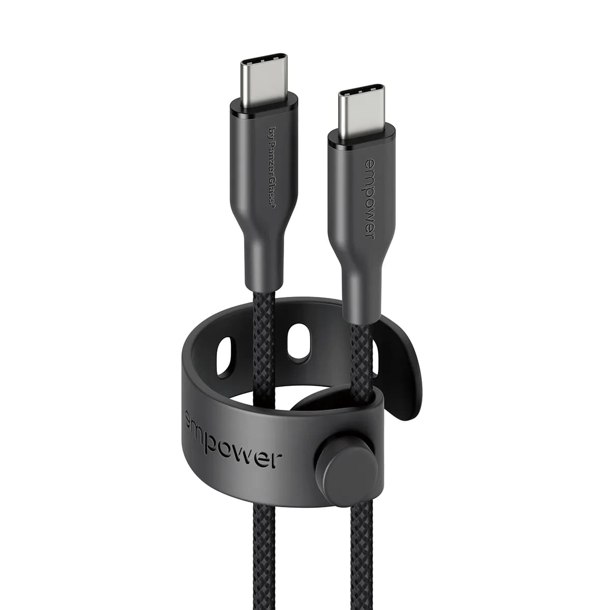 PanzerGlass empower Racing USB-C -kaapeli, 60 W, 2 m, Space Black