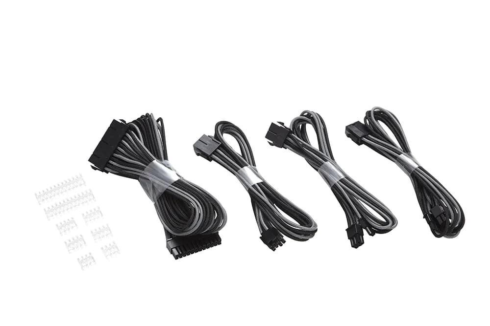 Phanteks Extension Cable Combo Pack_24P/8P/8V/8V. 500mm Length. Black/Grey – Phanteks