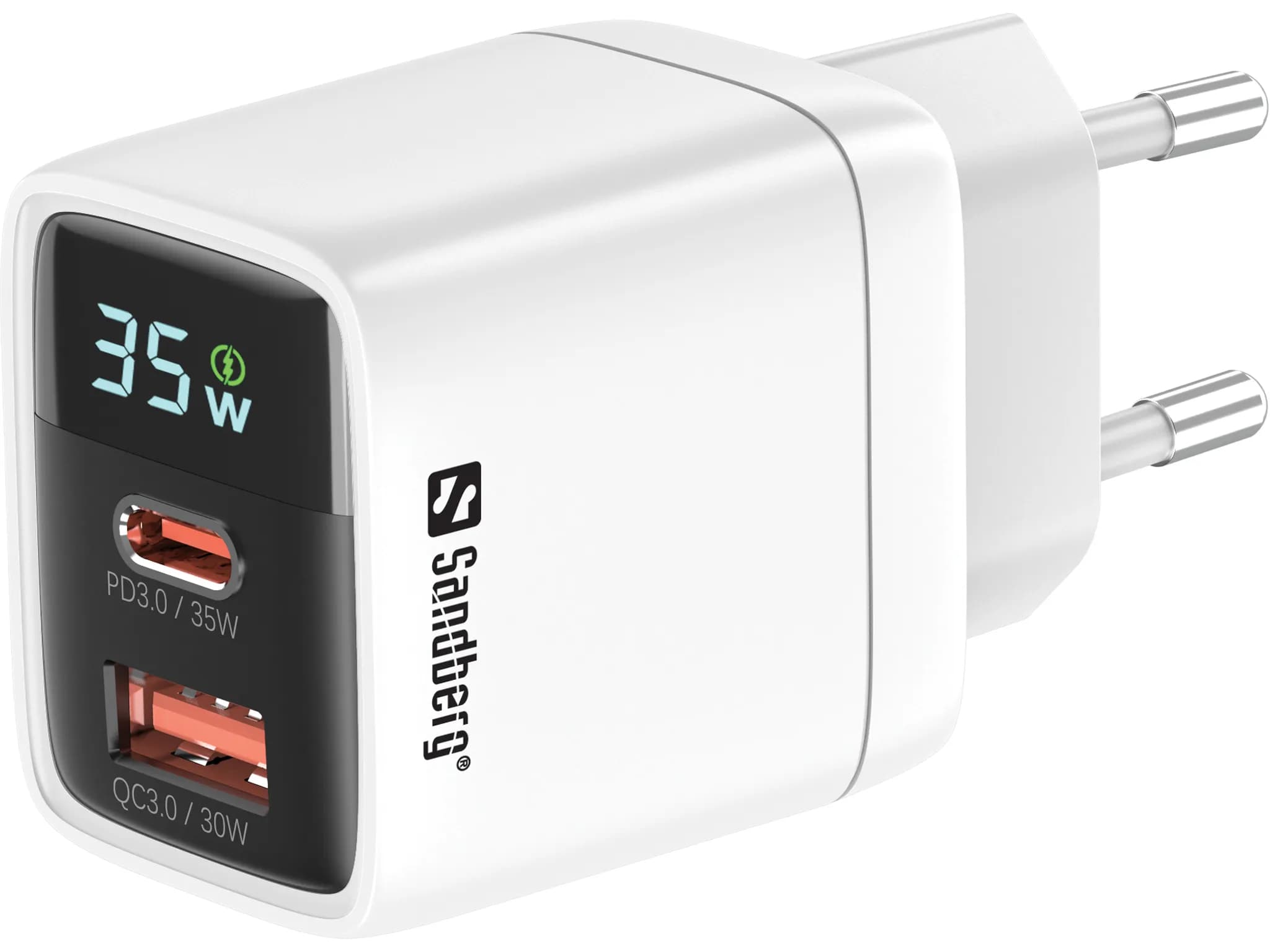 Sandberg 2in1 Charger 1xUSB-C 1xUSB 35W – Sandberg