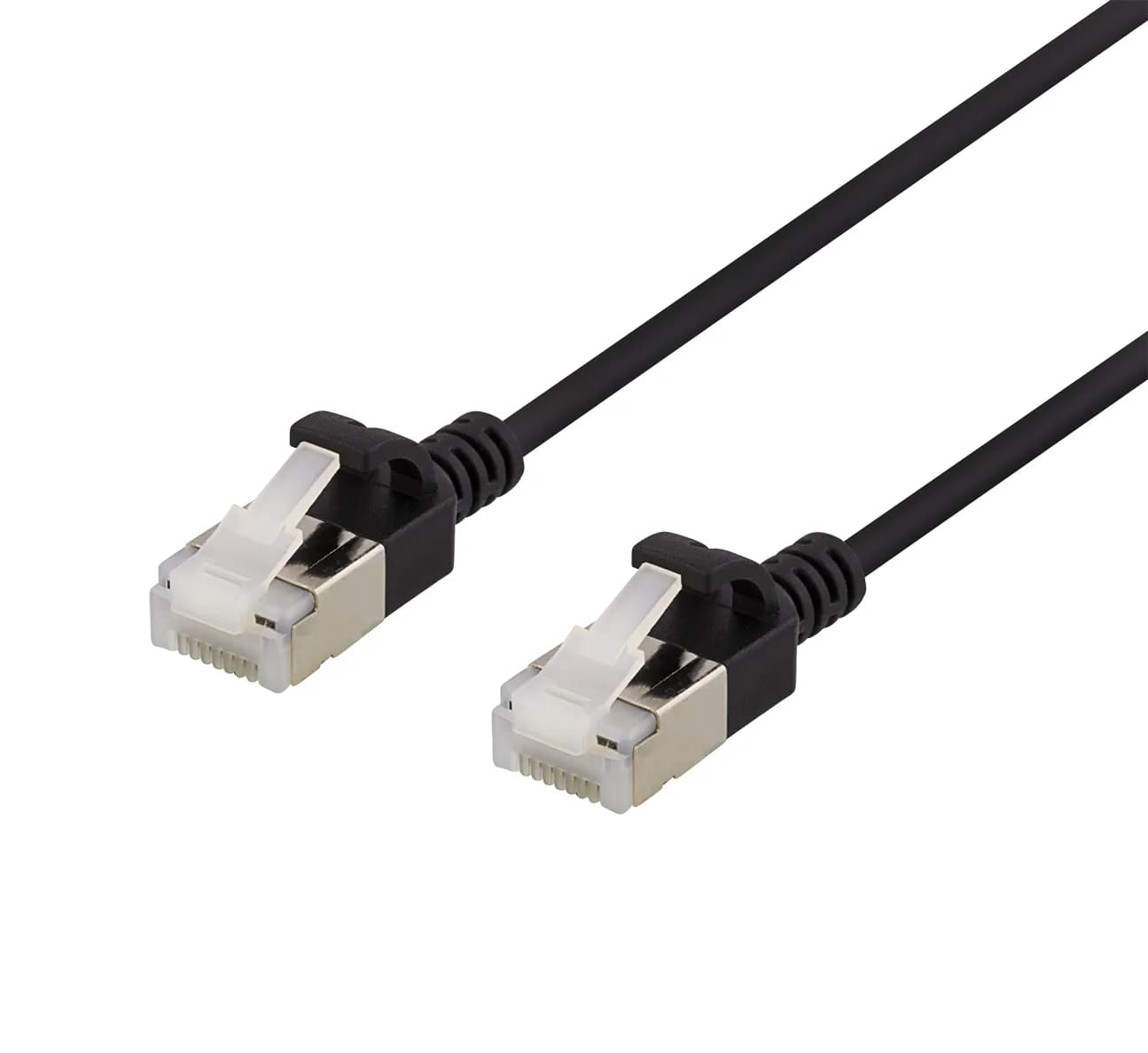 Deltaco Cat6a U/FTP RJ45 3m -verkkokaapeli, musta