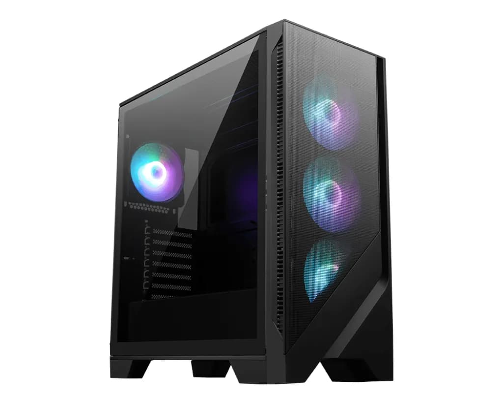 MSI MAG FORGE 320R AIRFLOW -miditornikotelo RGB-valaistuksella, musta