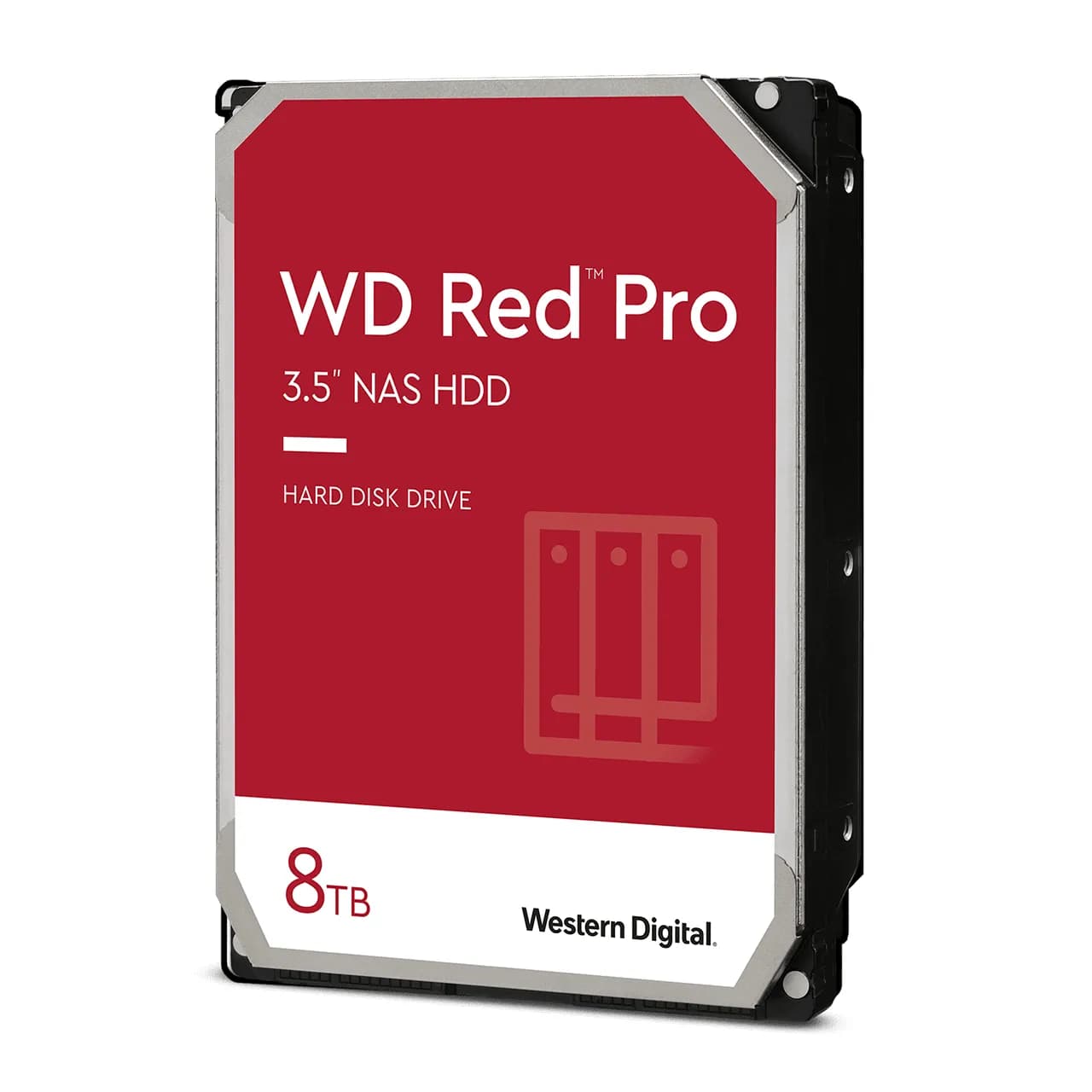 WD Red Pro 3.5" 8 Tt, 7200 RPM, 256 MB, SATA III -kovalevy (NAS) – WESTERN DIGITAL