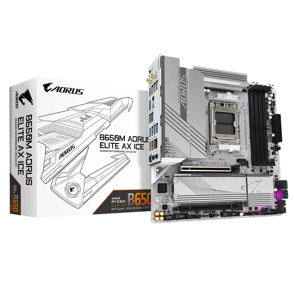 Gigabyte B650M AORUS ELITE AX ICE AM5 mATX -emolevy – Gigabyte