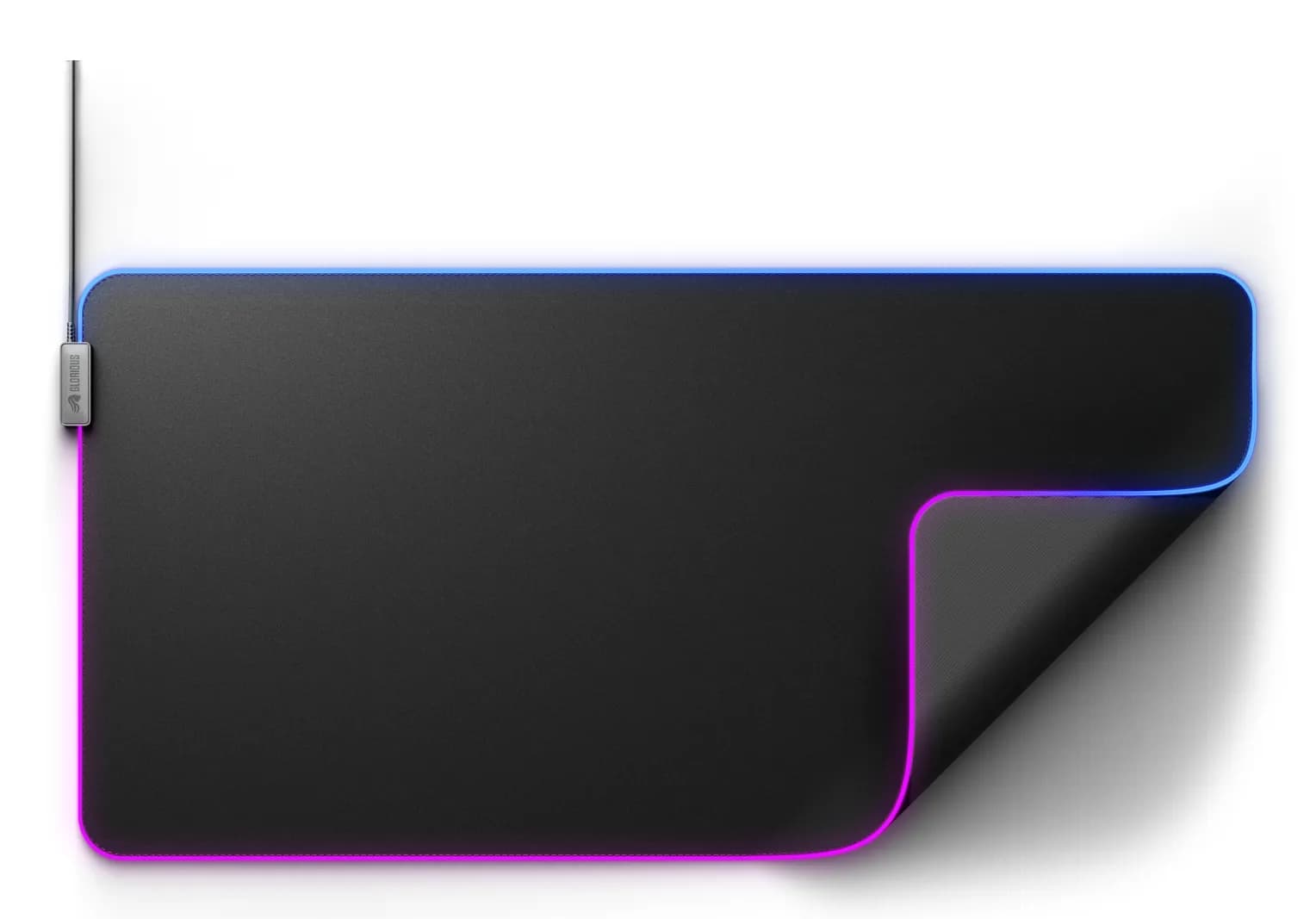 Glorious Mouse Pad 2 GLED XXL RGB -pelihiirimatto, 915x460 mm, musta – GLORIOUS