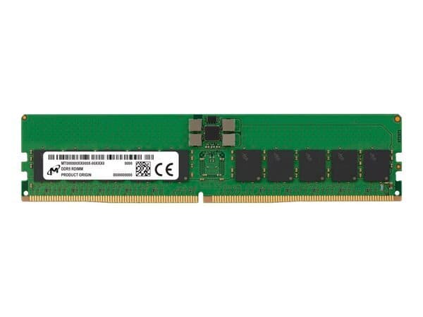 Crucial RDIMM 32 Gt (1 x 32 Gt) DDR5 6400 MHz, CL52 -muisti, vihreä – Crucial
