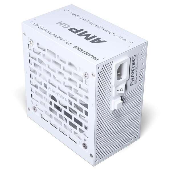Phanteks AMP GH White 1000W -virtalähde, 80 Plus Platinum – Phanteks