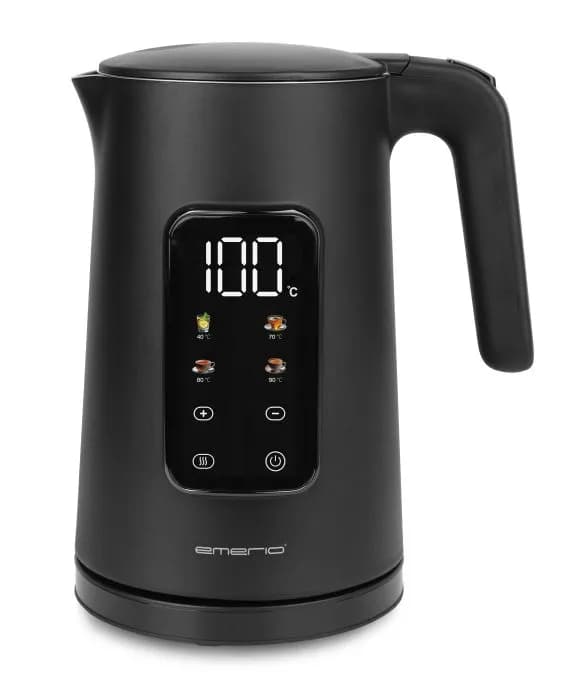 Emerio WK-132229 -vedenkeitin, 1,7 l, 2200 W, Matt black – EMERIO