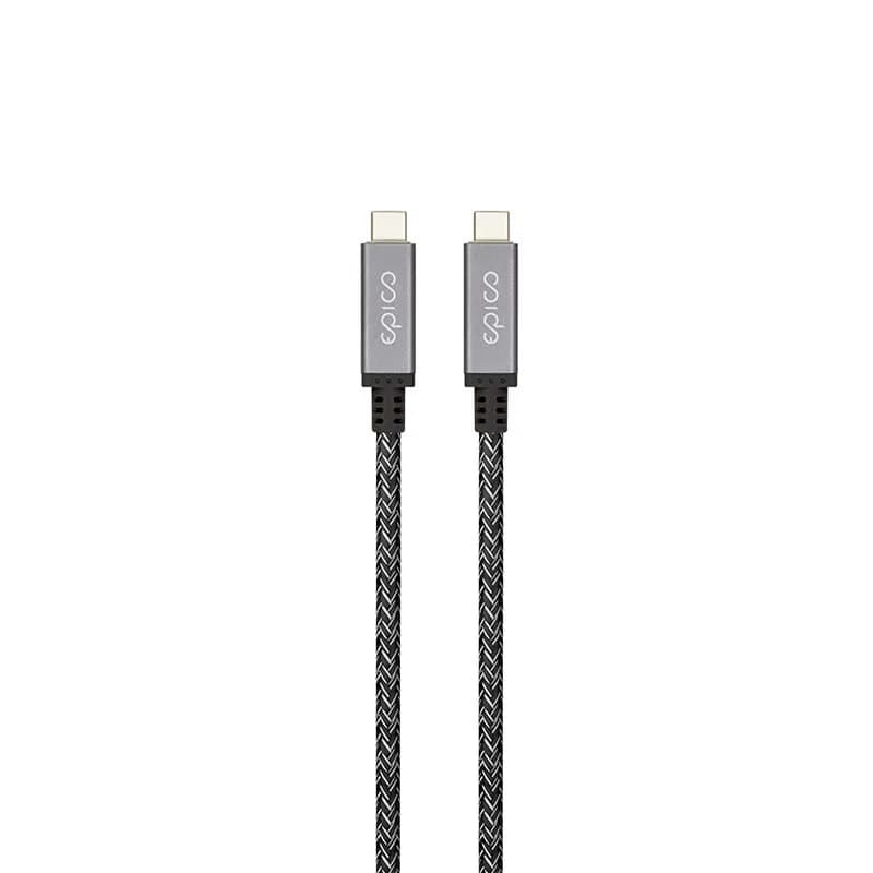 Epico Braided Thunderbolt 4 -kaapeli, jossa 8K, 1,5 m, space grey – EPICO