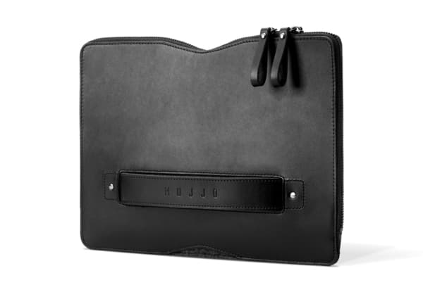 Mujjo Carry-On Folio Sleeve suojatasku 12" Macbook, musta – MUJJO