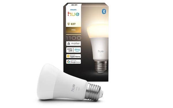 Philips Hue LED smart lamp, White, E27 – Philips