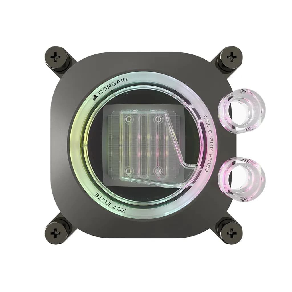 Corsair CPU water block, XC7 ELITE (Intel 1700 and AMD AM4, AM5 sockets), Musta/Harmaa – Corsair