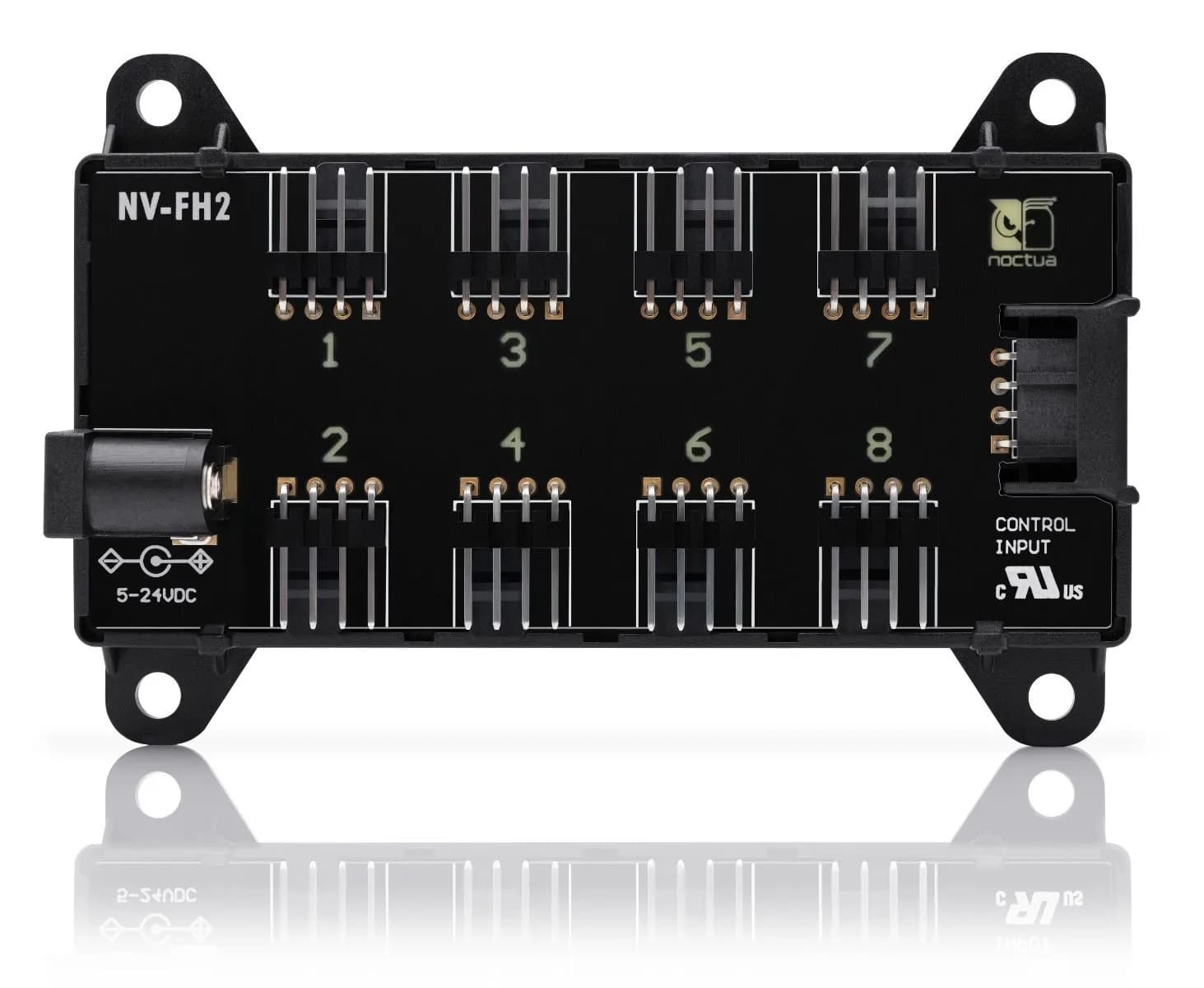 Noctua NV-FH2 8-kanavainen PWM -tuuletinhubi, musta