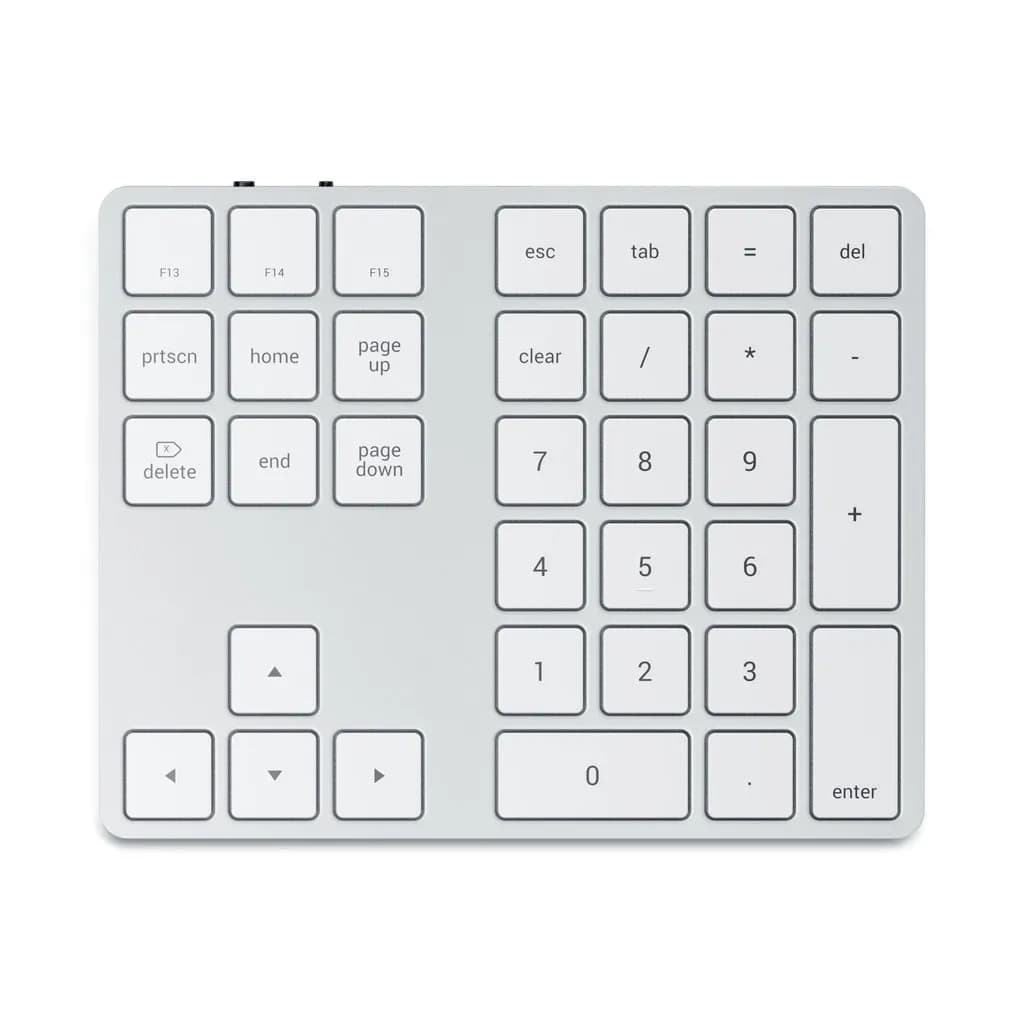 Satechi Wireless Extended Numeric Keyboard, SIlver