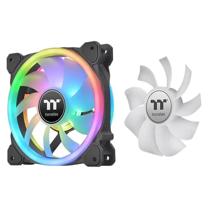 Thermaltake SWAFAN 12 RGB TT Premium Edition 120 mm -kotelotuuletin - 3 kappaletta - Musta