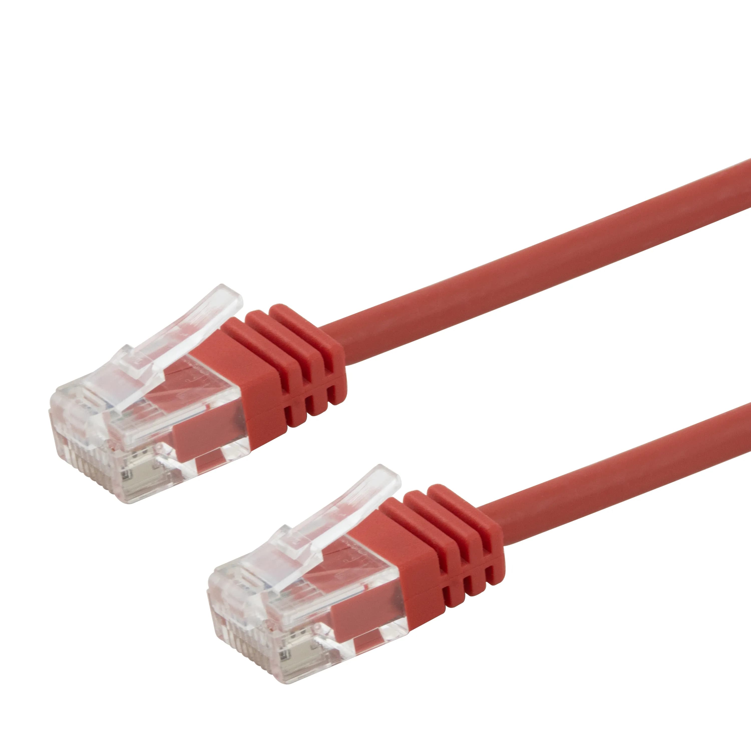 Deltaco Cat6 U/UTP RJ45 3m -verkkokaapeli, punainen
