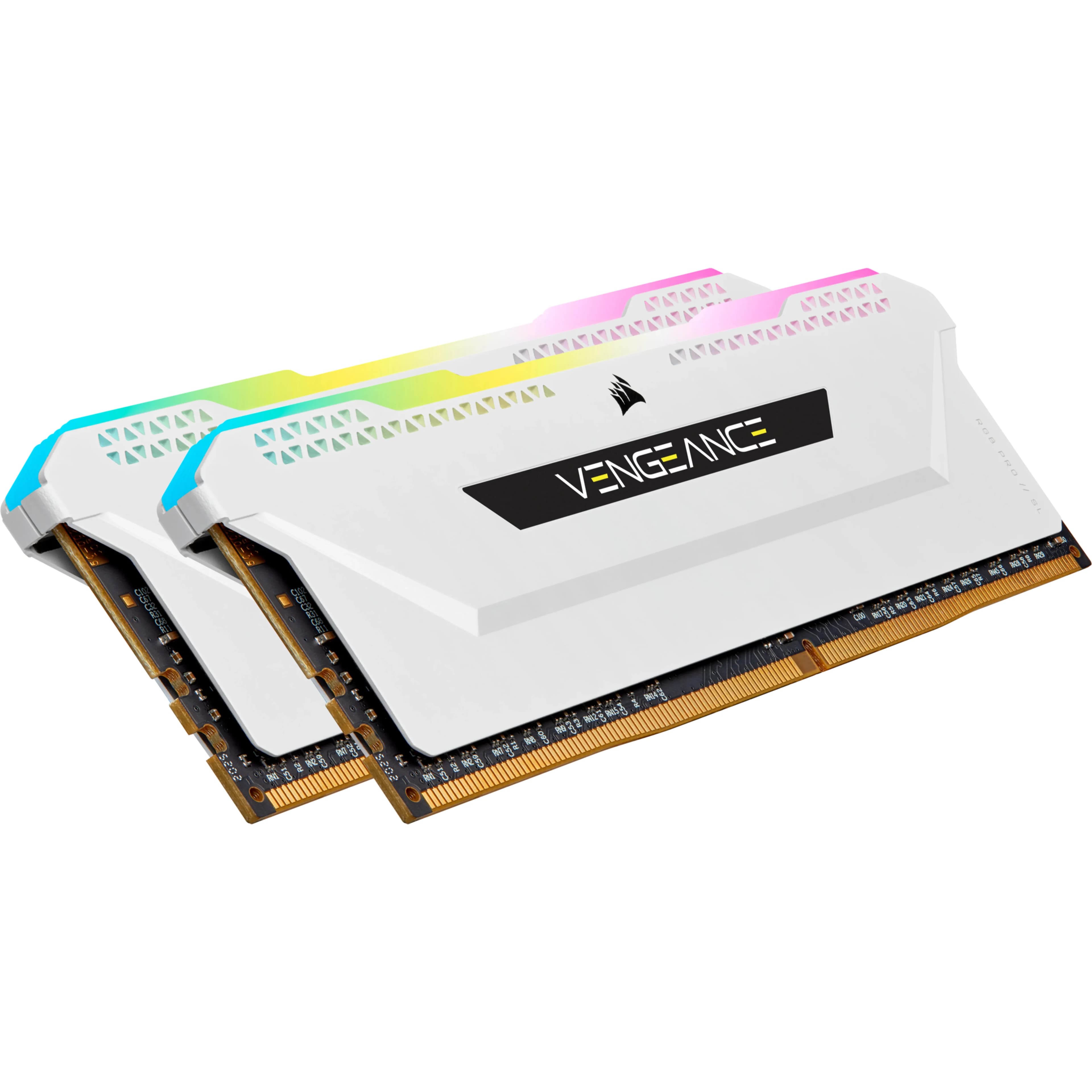 Corsair VENGEANCE RGB PRO SL 32 Gt (2 x 16 Gt) DDR4 3200 MHz, CL16 -muisti, valkoinen (XMP)