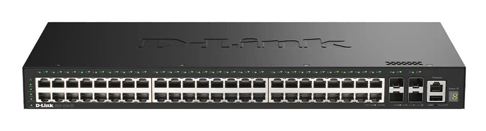 D-Link DGS-1530-52/E - Hallittava kytkin, Musta