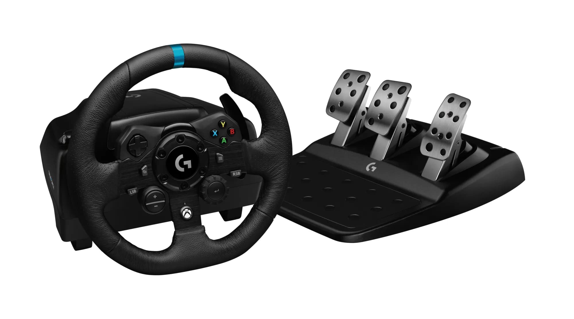 Logitech G923 SE TRUEFORCE -ohjauspyörä, polkimet ja vaihdekeppi Xboxille ja Windowsille, langallinen, musta – Logitech