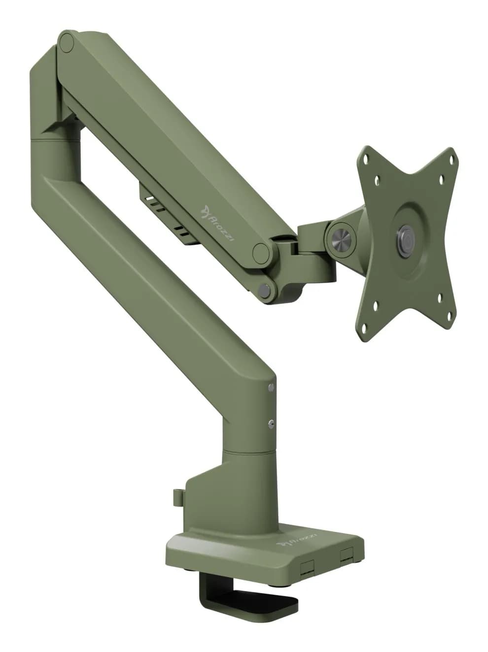 Arozzi Alzare Neo -monitorivarsi yhdelle näytölle, kaasujousella, 9 kg, VESA 75/100, Forest Green – AROZZI